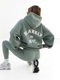 NYC Oversized Hoodie - Sage Green