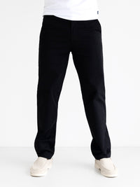Relaxed Stretch Chinos - Black