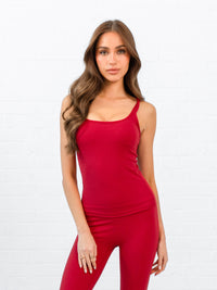SculptForm Vest Top - Cherry Red