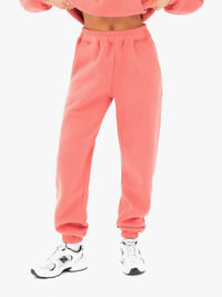 Isabel Cuffed Sweatpants - Sunrise Coral
