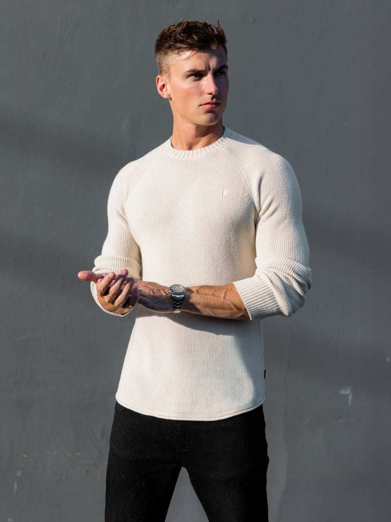 Olton Anchor Knit Sweater - Chalk
