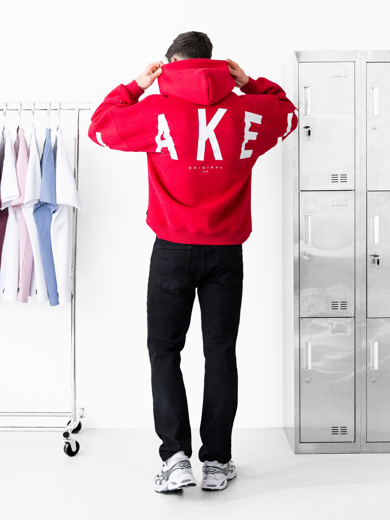 Idris Oversized Hoodie - Red