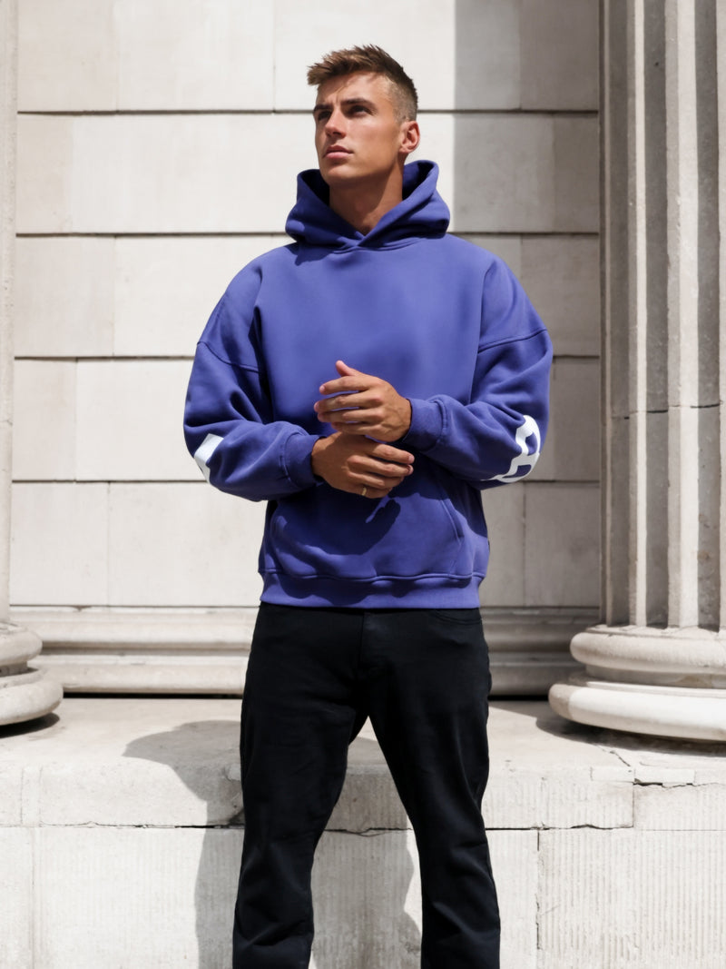 Idris Oversized Hoodie - Bold Purple