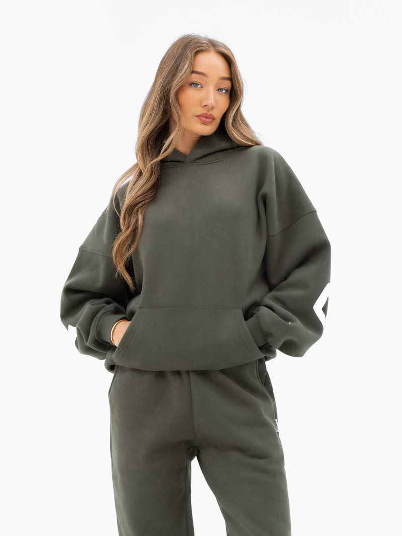Isabel Oversized Hoodie - Khaki Green