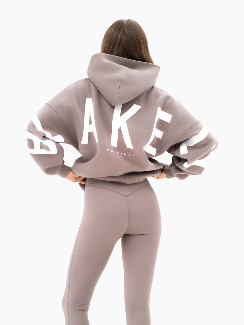 Isabel Oversized Hoodie - Pink Taupe