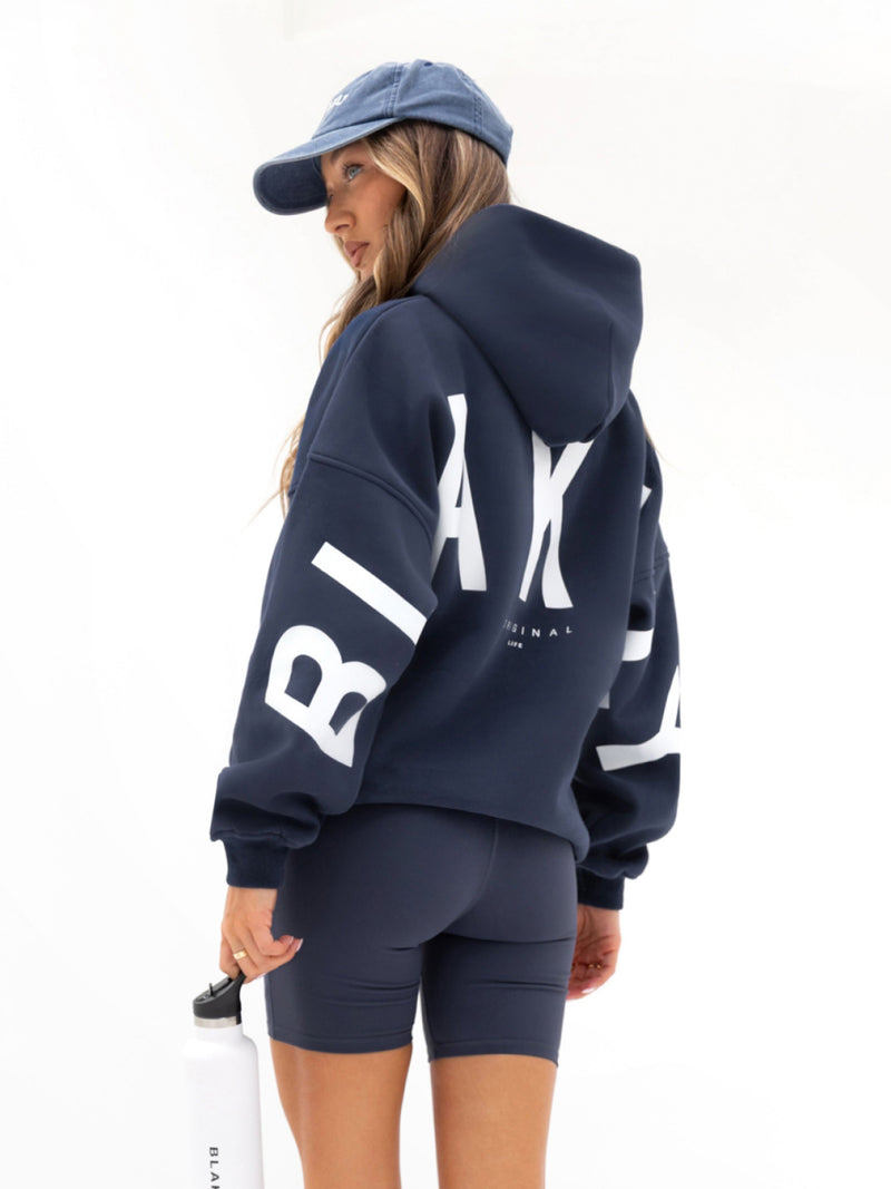 Isabel Oversized Hoodie - Midnight Blue