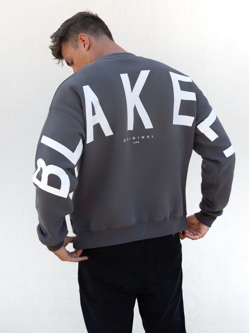 Idris Oversized Sweater - Charcoal