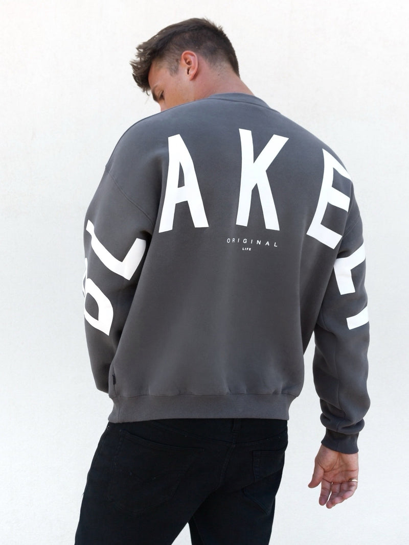 Idris Oversized Sweater - Charcoal