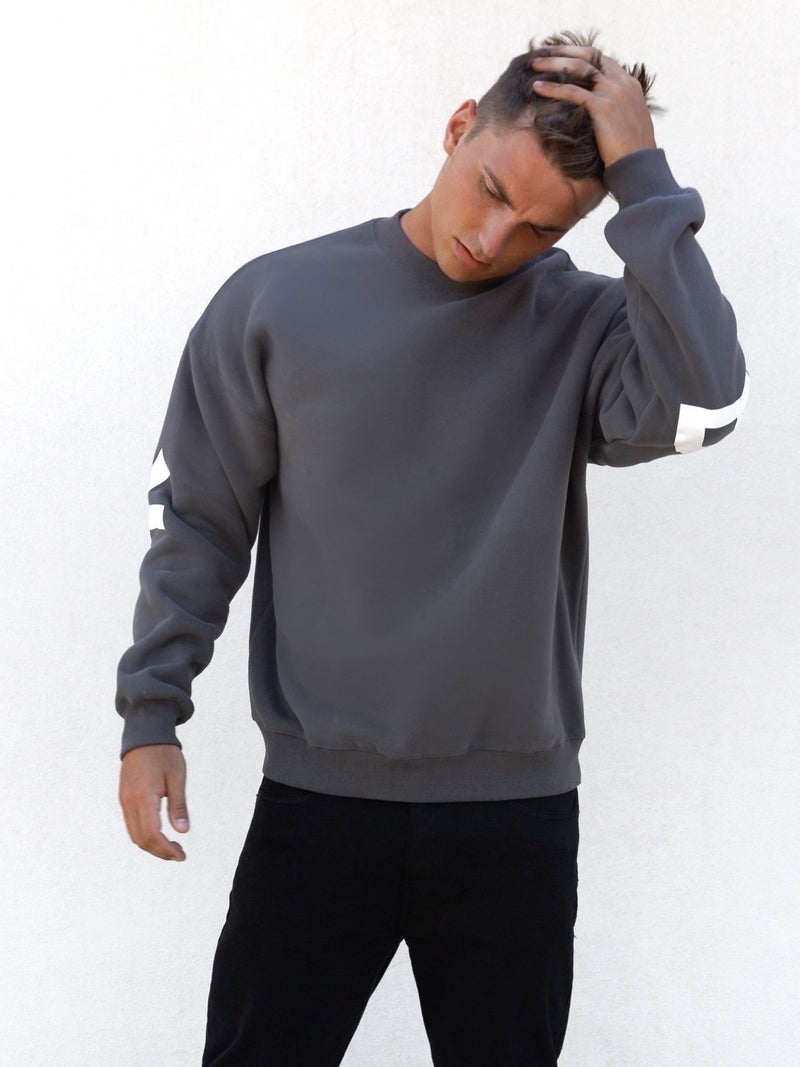 Idris Oversized Sweater - Charcoal