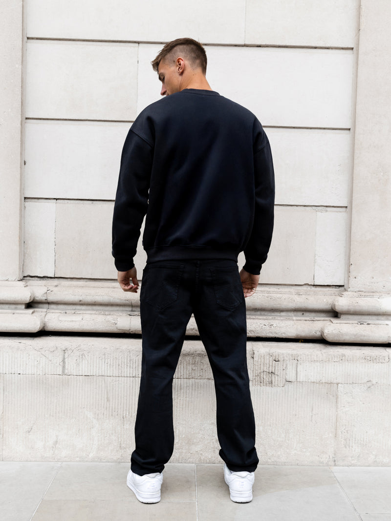 Marlo Relaxed Sweater - Black