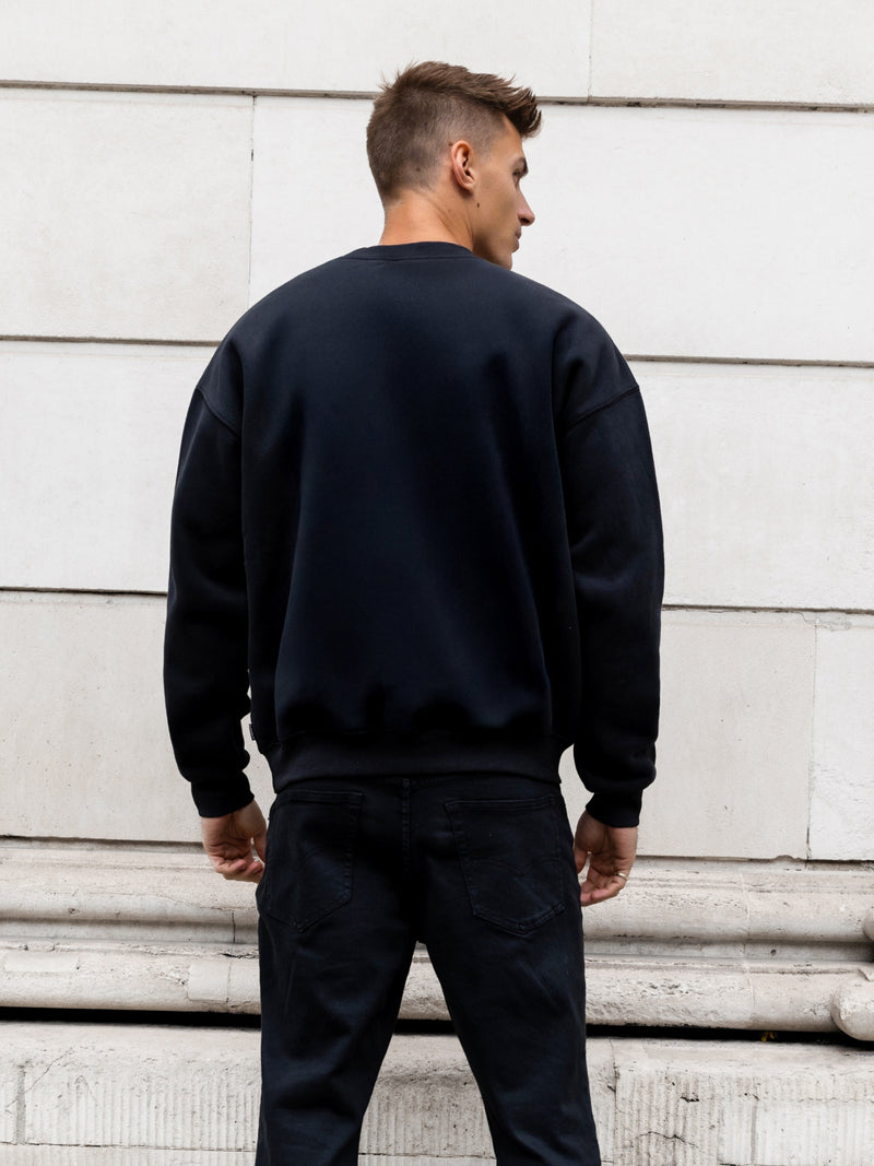Marlo Relaxed Sweater - Black