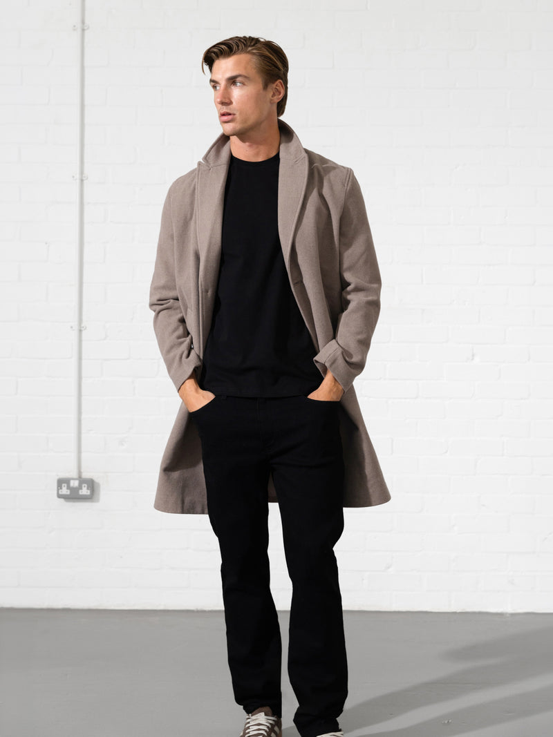 Knightsbridge Tailored Coat - Soft Brown