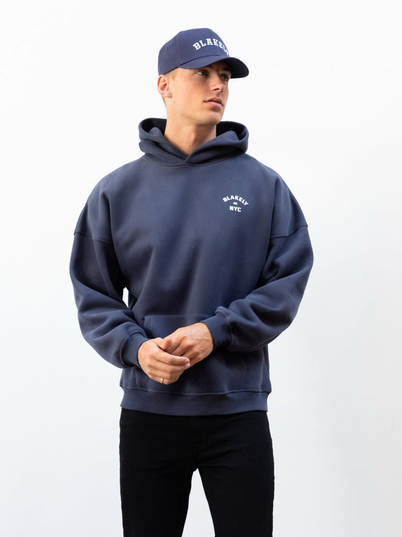 NYC Relaxed Hoodie - True Navy