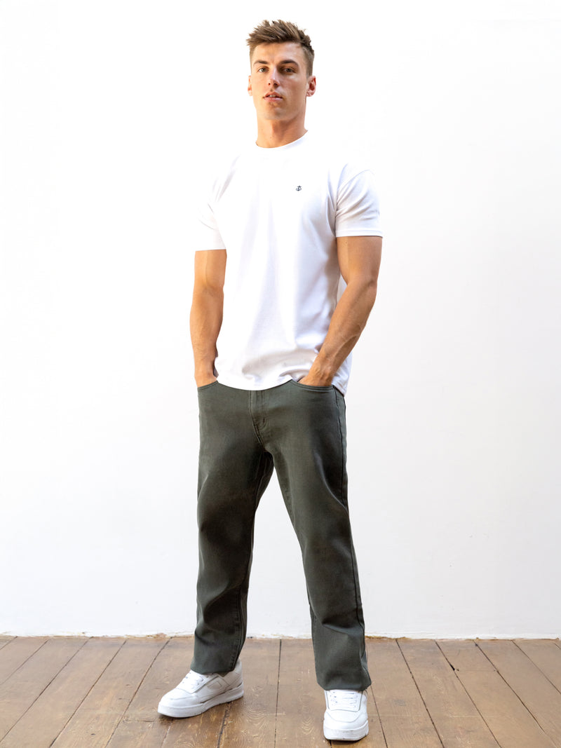 Vol.15 Loose Fitting Jeans - Khaki