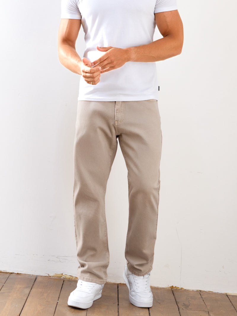 Vol.15 Loose Fitting Jeans - Tan