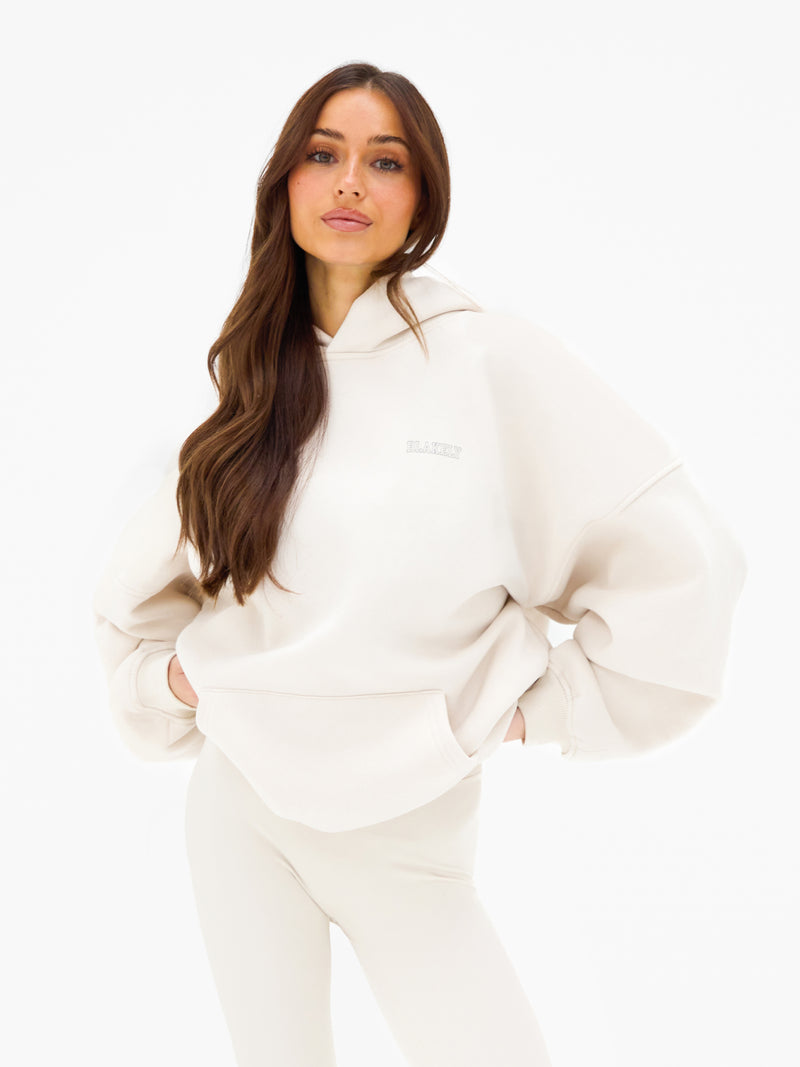 Outline Heritage Oversized Hoodie - Chalk