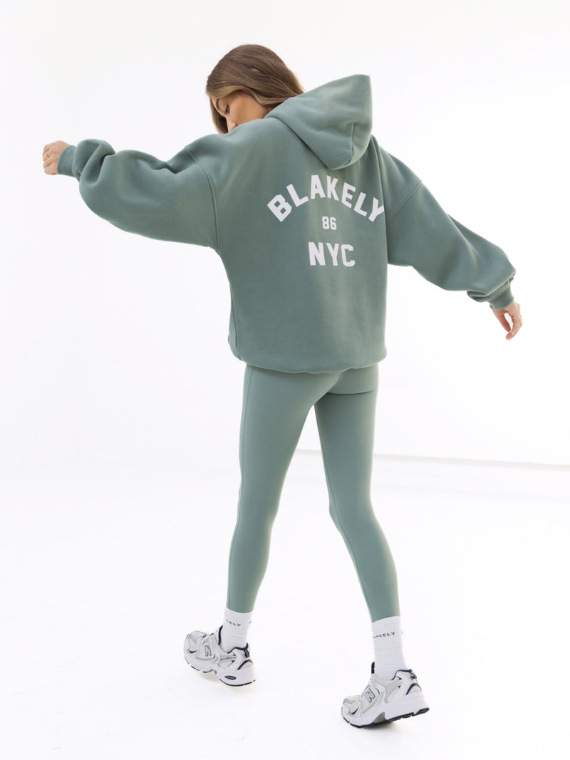 NYC Oversized Hoodie - Sage Green