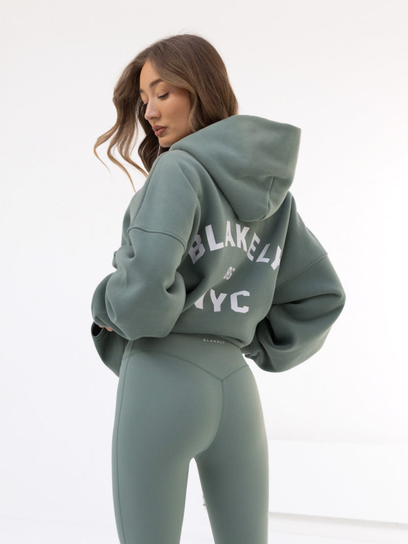 NYC Oversized Hoodie - Sage Green