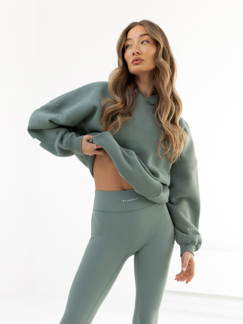 NYC Oversized Hoodie - Sage Green
