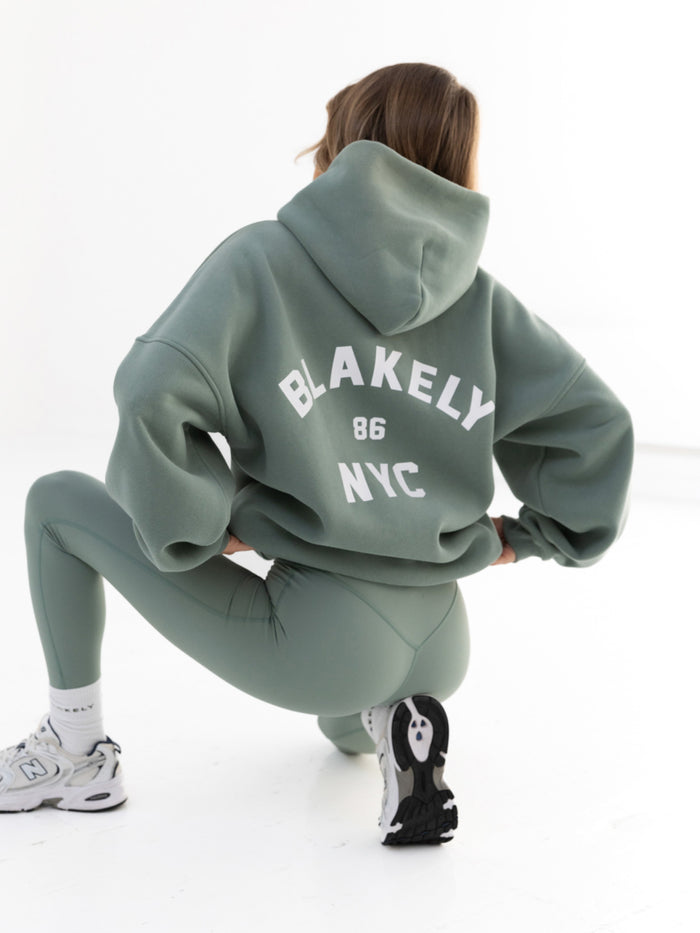 NYC Oversized Hoodie - Sage Green