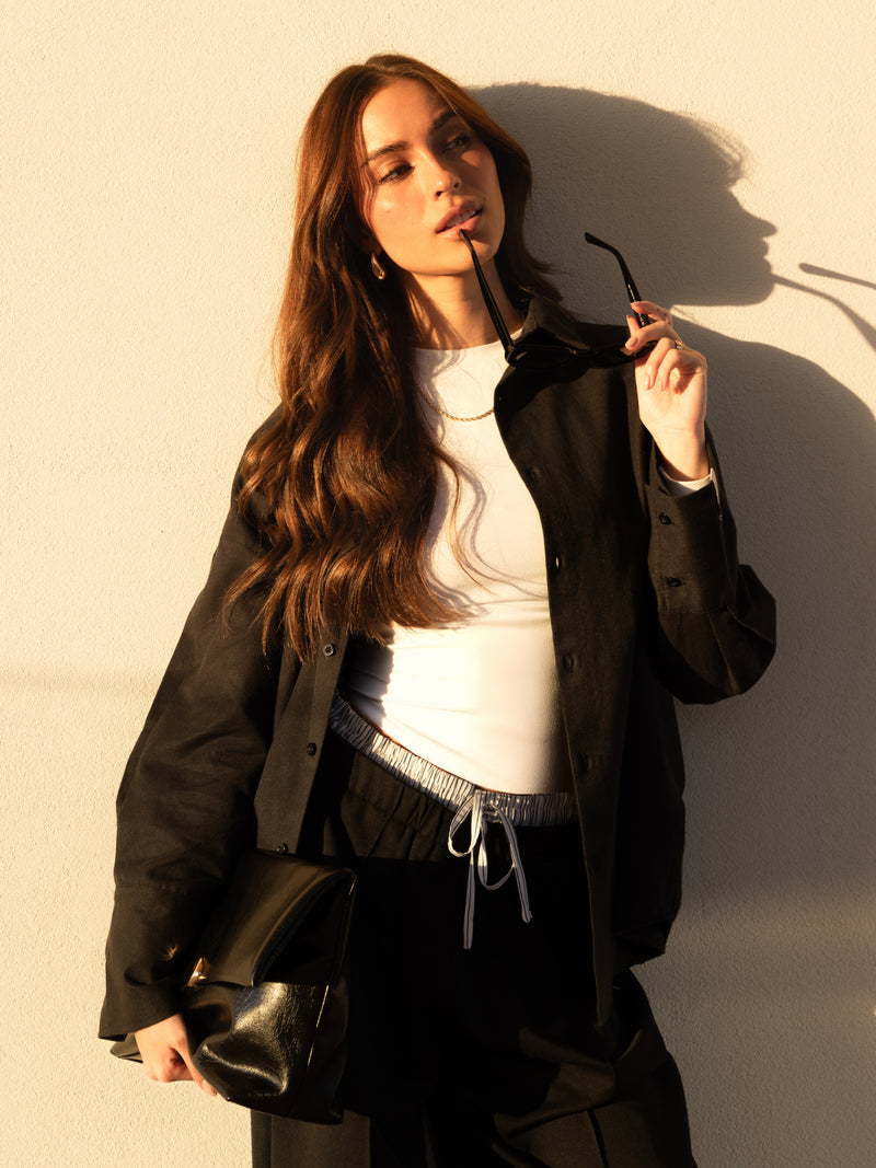 Sabrina Oversized Shirt - Black