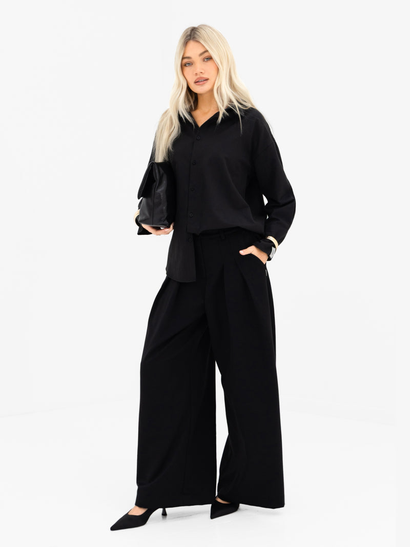 Sabrina Oversized Shirt - Black