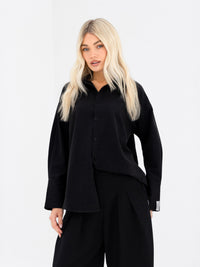 Sabrina Oversized Shirt - Black