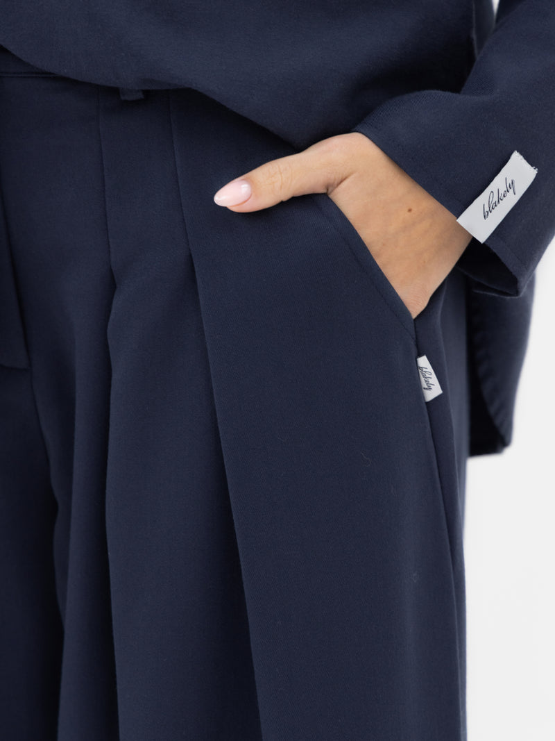 Sabrina Oversized Shirt - Soft Navy