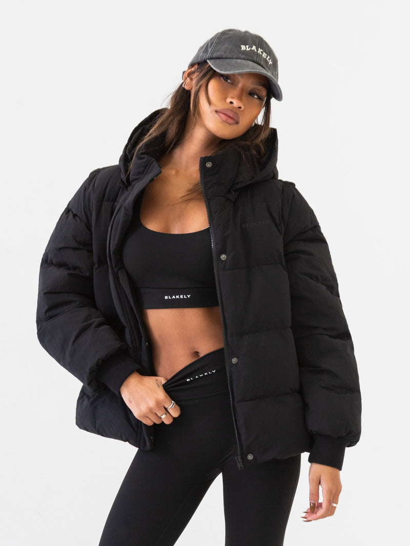Multiway Puffer Coat 2 - Black
