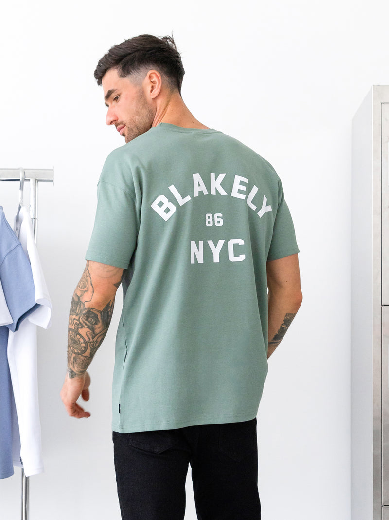 NYC Relaxed T-Shirt - Sage Green