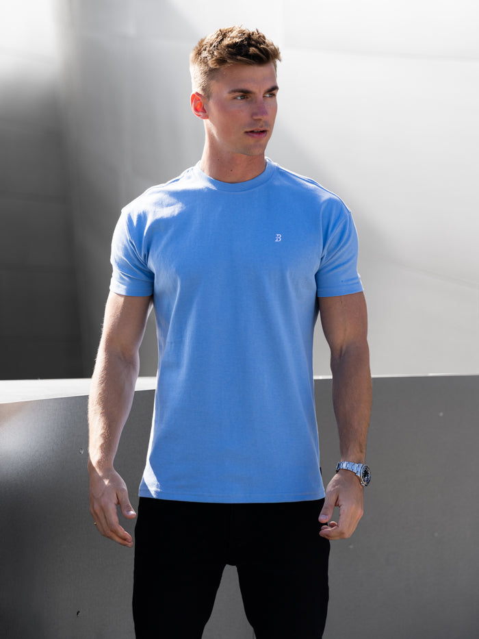 Conrad Relaxed Anchor T-Shirt - Light Blue