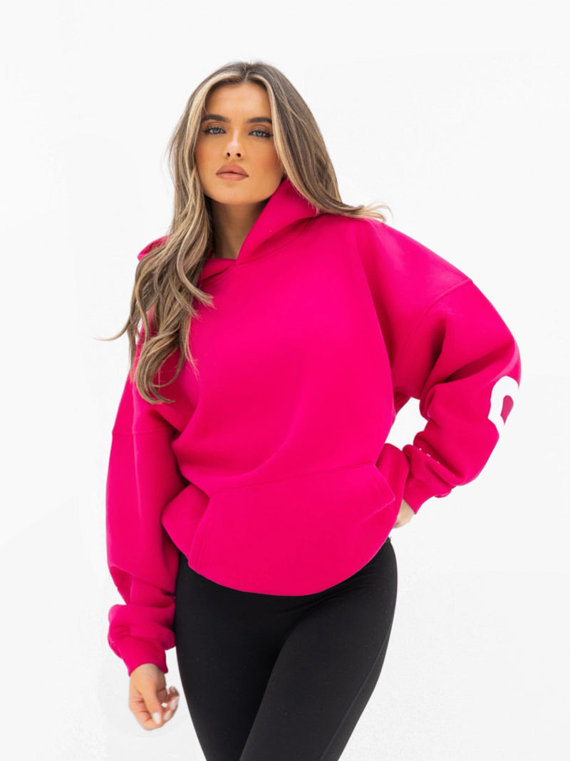 Isabel Oversized Hoodie - Fuchsia