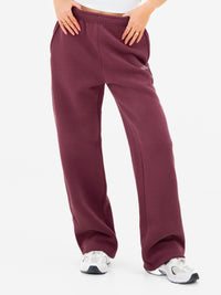 Outline Heritage Wide Leg Sweatpants - Old Burgundy