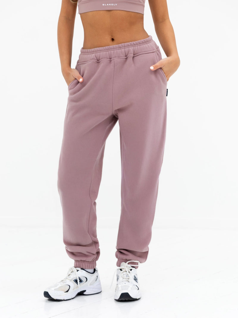 Isabel Cuffed Sweatpants - Dusty Pink
