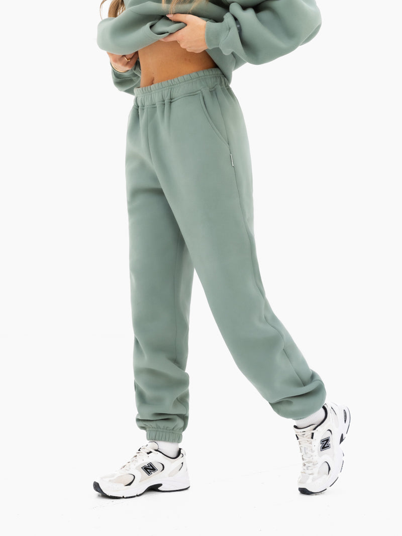 Isabel Cuffed Sweatpants - Sage Green
