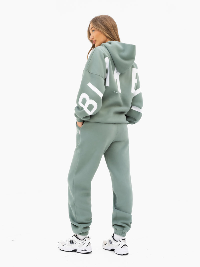 Isabel Cuffed Sweatpants - Sage Green