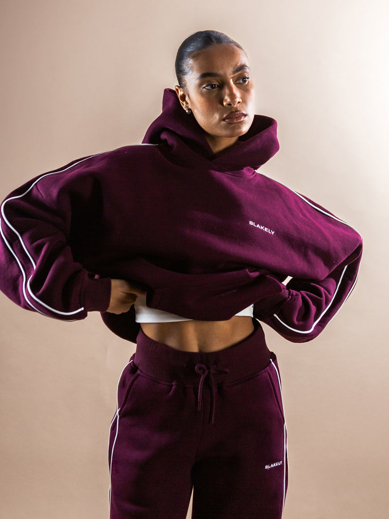 Apex Lifestyle Oversized Hoodie - Dark Cherry
