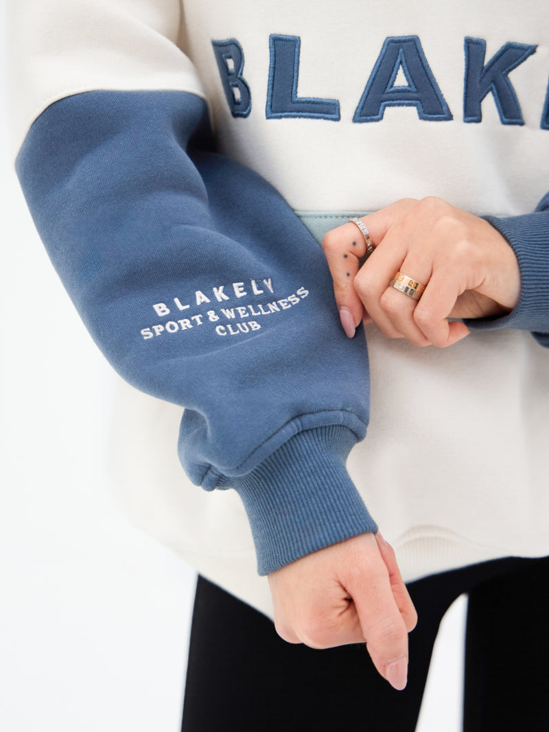 Alpine 1/4 Zip Sweater- Mineral Blue