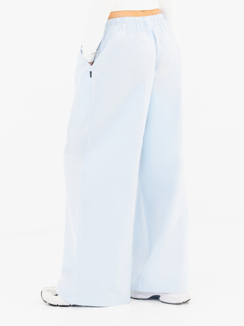 Maya Wide Leg Trousers - Soft Blue