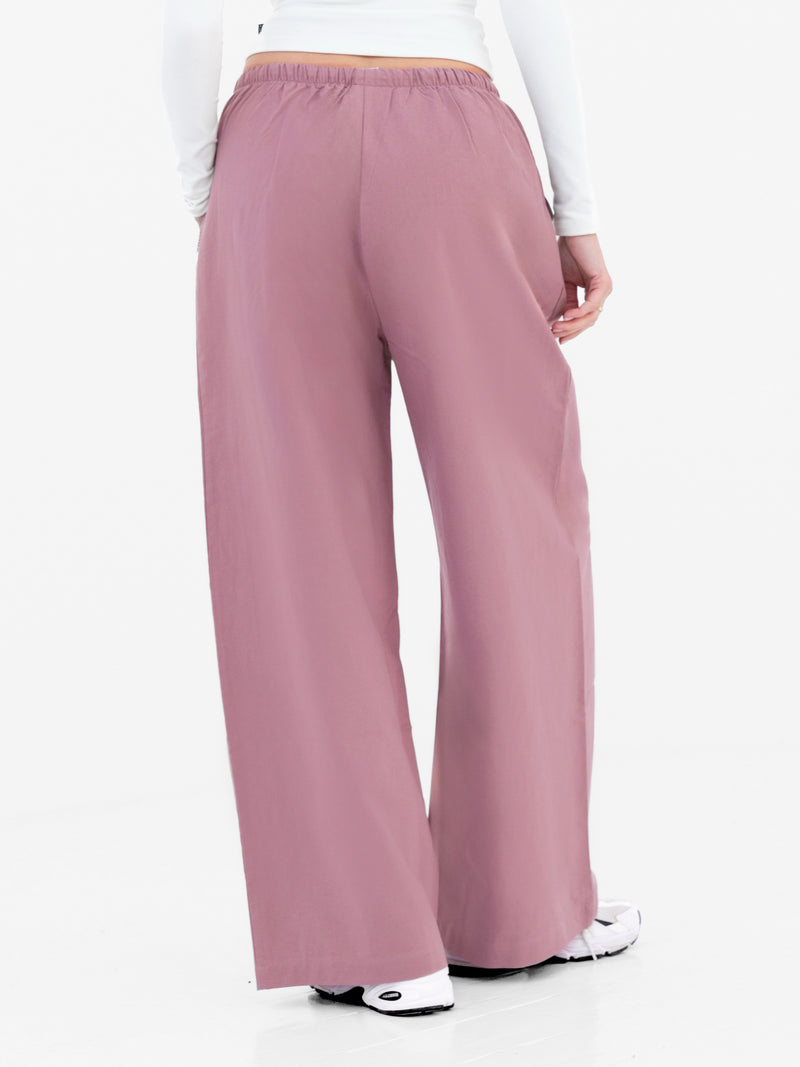 Maya Wide Leg Trousers - Dusty Pink