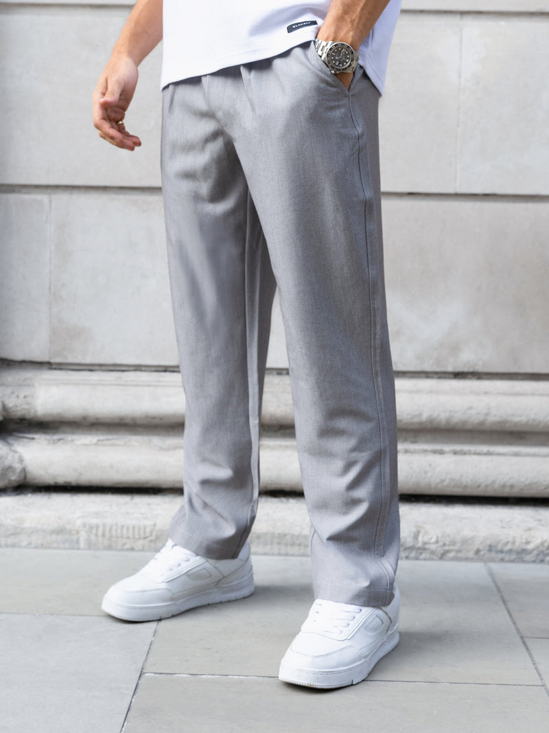 Anston Stretch Chinos - Light Grey