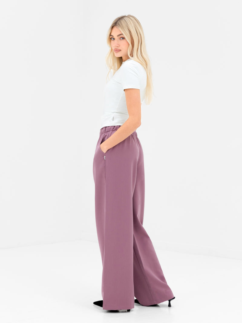 Eden Elasticated Trousers - Dusty Rose