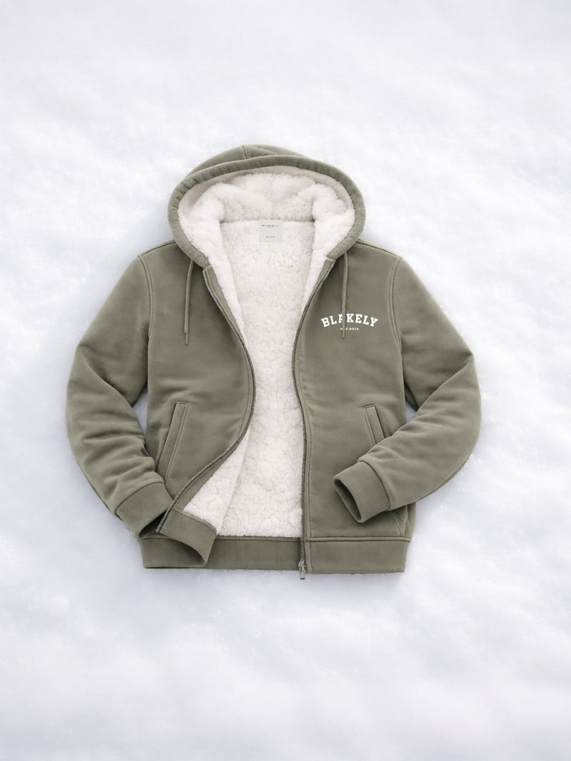 Heritage Full Zip Hoodie - Safari Green