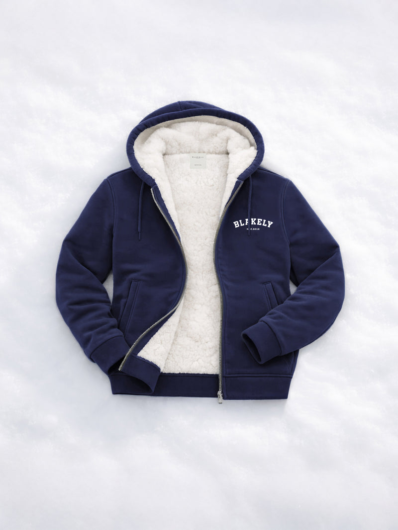 Heritage Zip Up Hoodie - True Navy