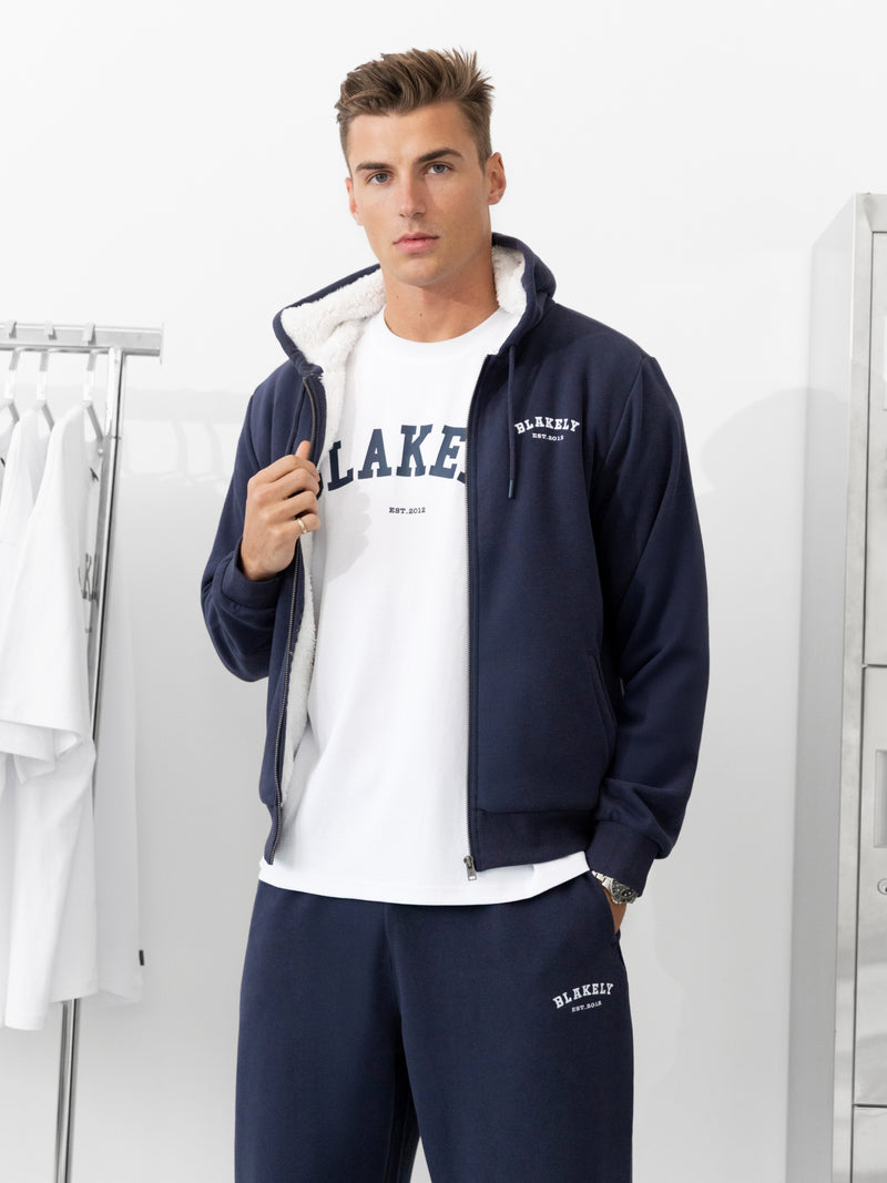 Heritage Zip Up Hoodie - True Navy