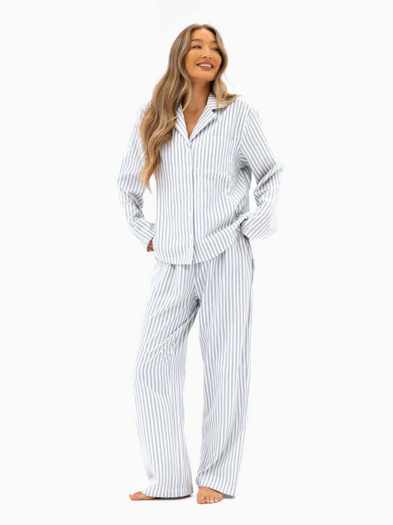 Suki Stripe Shirt - Light Grey Stripe