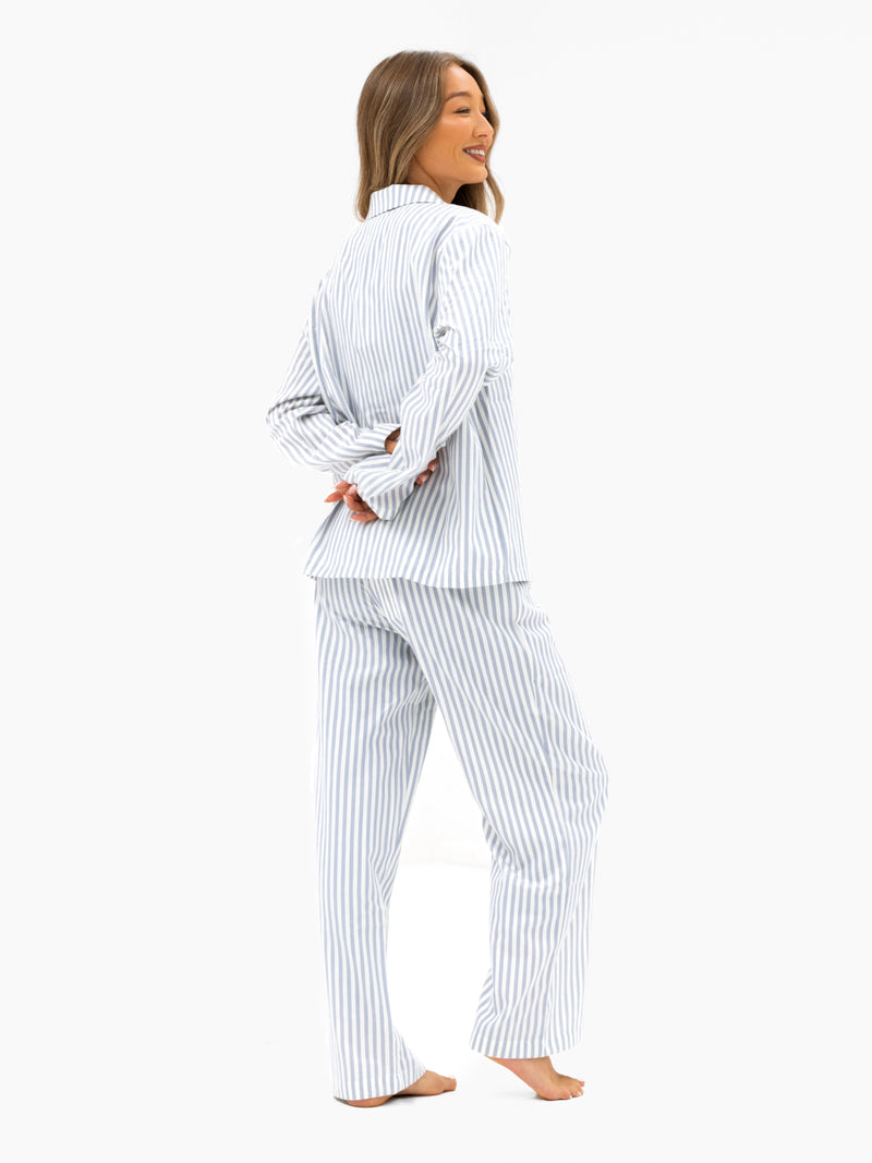 Suki Stripe Shirt - Light Grey Stripe