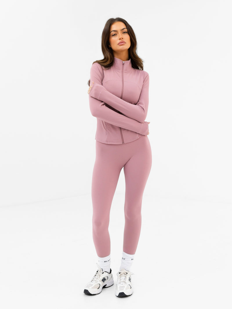 SculptForm Full Zip Jacket - Dusty Pink