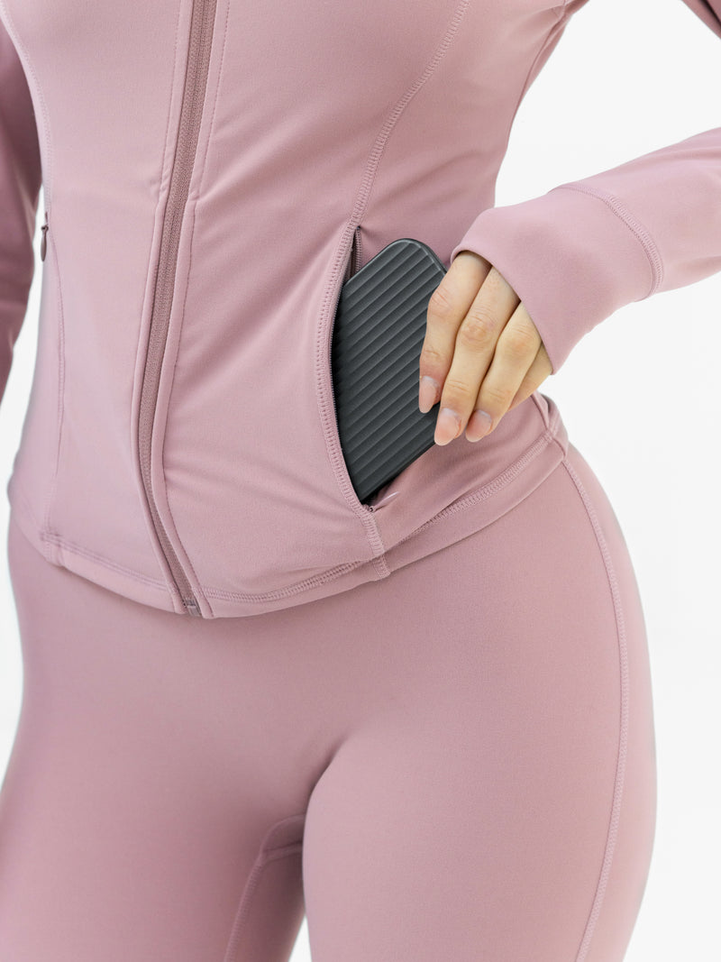SculptForm Full Zip Jacket - Dusty Pink