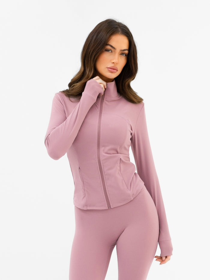 SculptForm Full Zip Jacket - Dusty Pink